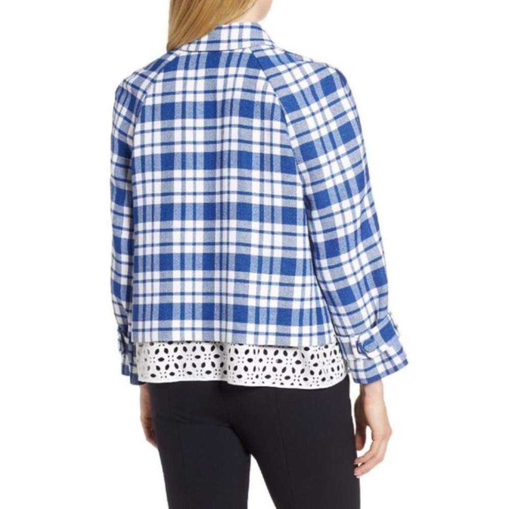 Lewit Eyelet Inset Check Jacket - Picture 3 of 10